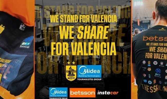 Betsson and Aris BC stand for Valencia